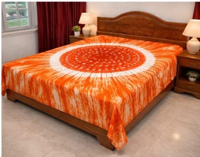 Cotton Bedsheet for Double/King Bed (90x100 inchi)