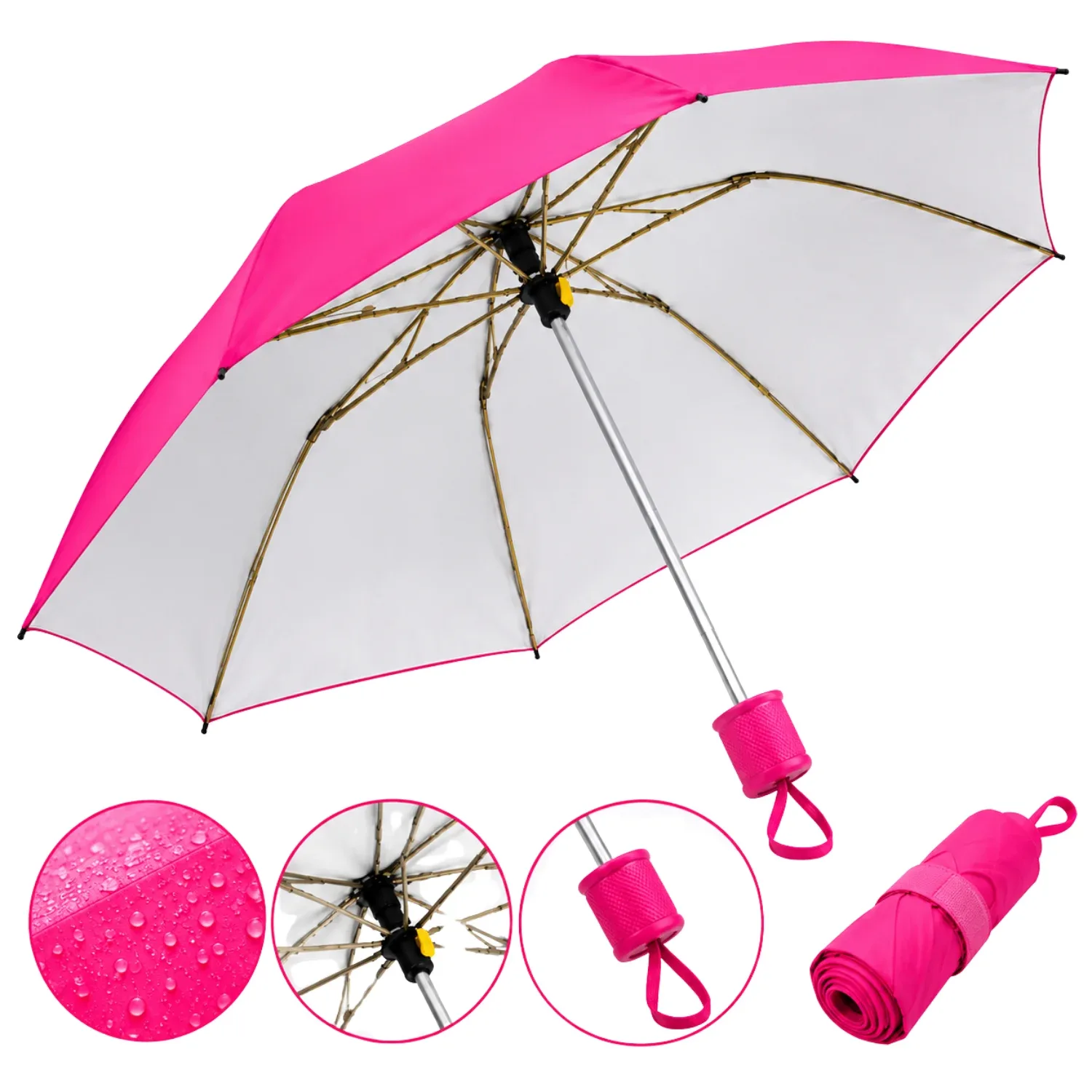 Kc pal & sons | Sara 3 Fold Big Size Umbrella for Men & Women – Windproof Rain & Sun Protection photo 2